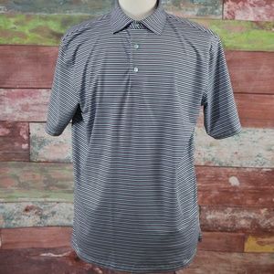 Peter Millar Summer Comfort Striped Polo Sz Large